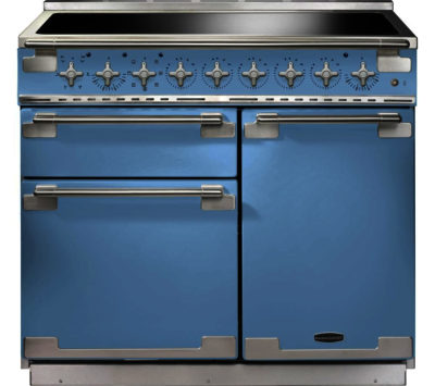 RANGEMASTER  Elise 100 Electric Induction Range Cooker - China Blue & Chrome